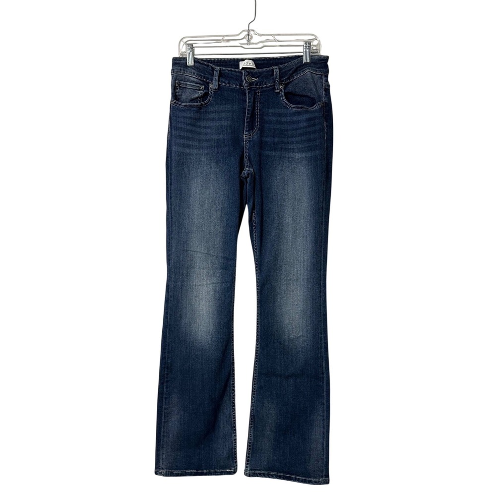 Eden Ruth Bootcut Jeans Womens Blue Dark Wash Mid Rise Stretch Denim 14x31